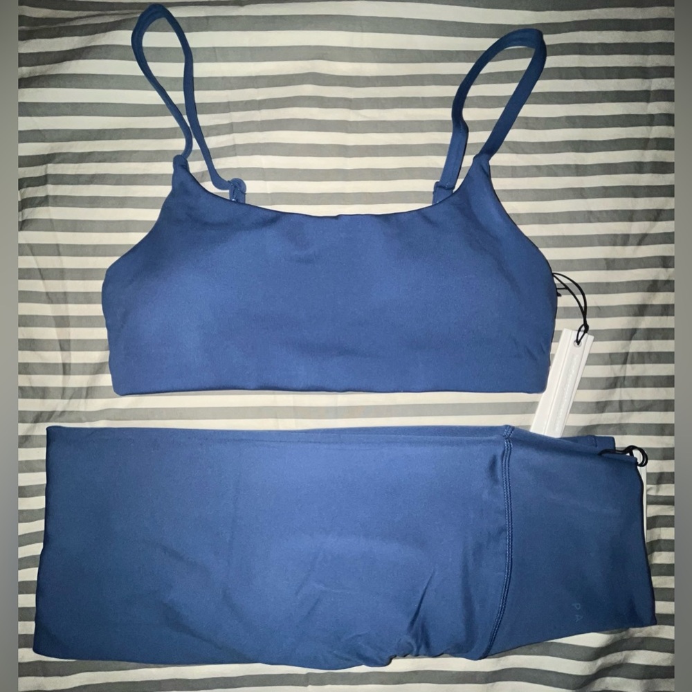 Paragon Reluna Defined Sculptseam Plus Leg + Essential Bralette True Blue Sz M